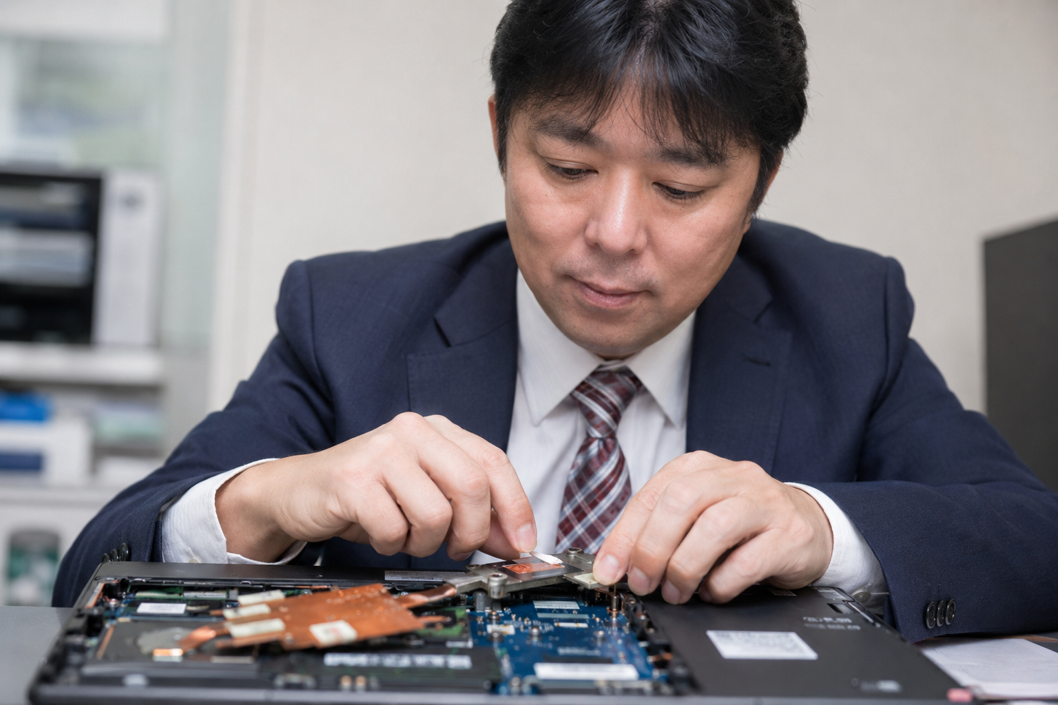 修理作業の様子（サンプル）