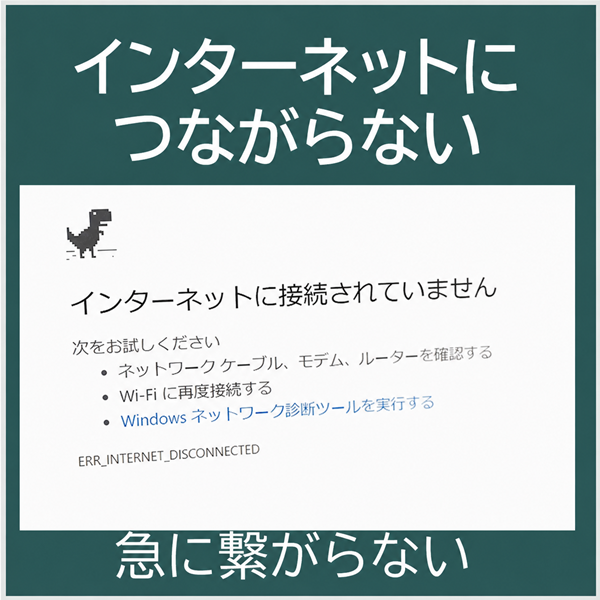 インターネットにつながらない