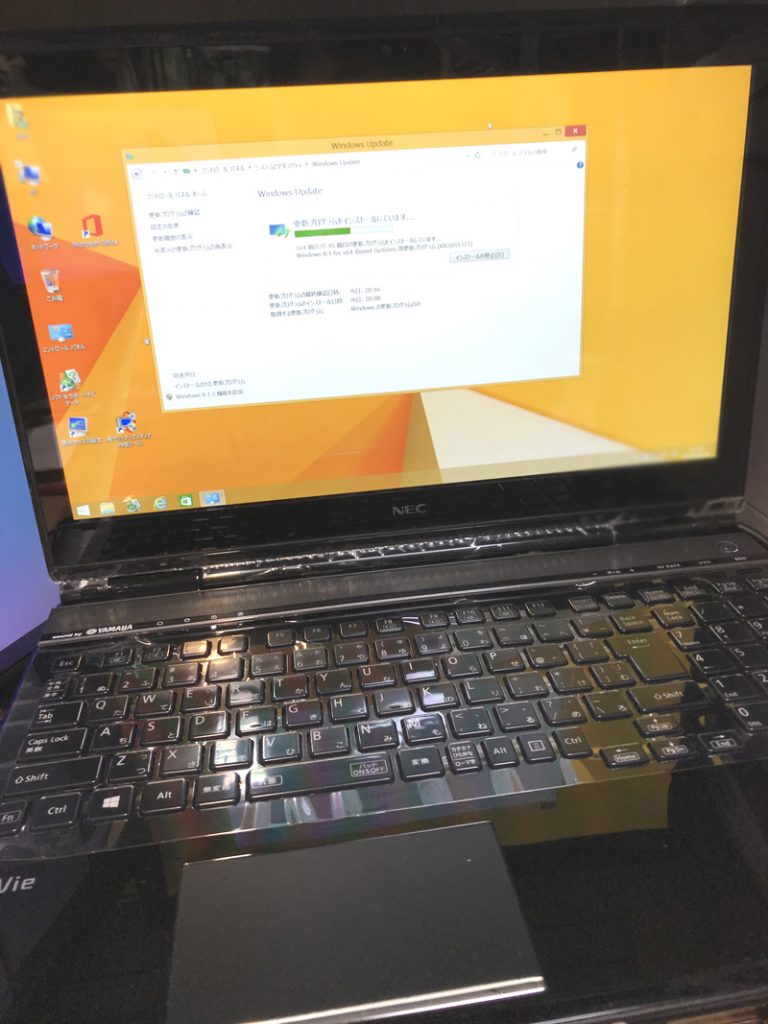 Windows8.1 NECノートパソコン 購入時の状態に戻す(リカバリー・再セットアップ)のご依頼|京都市山科区