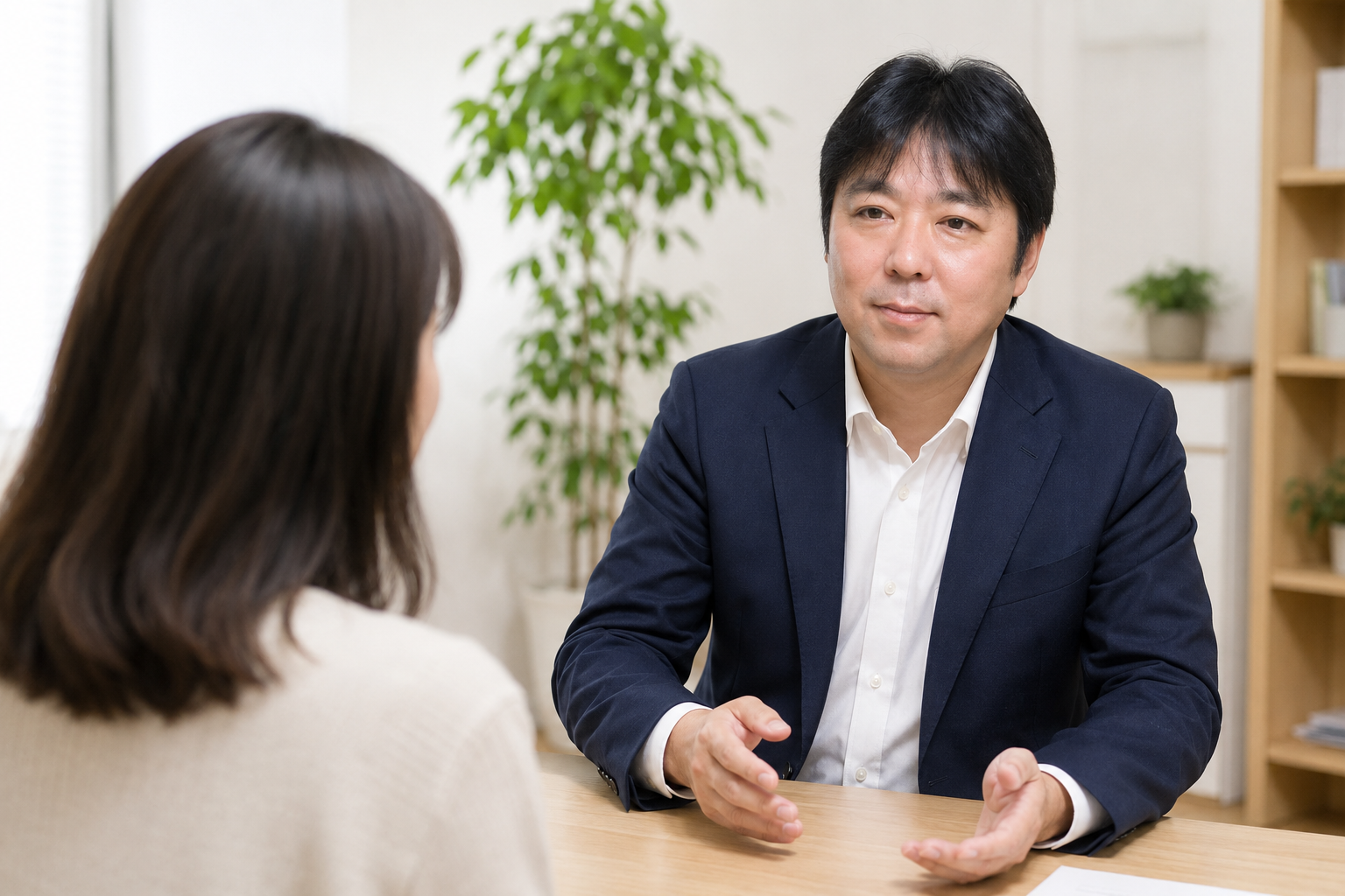 パソコンについてご相談いただく様子